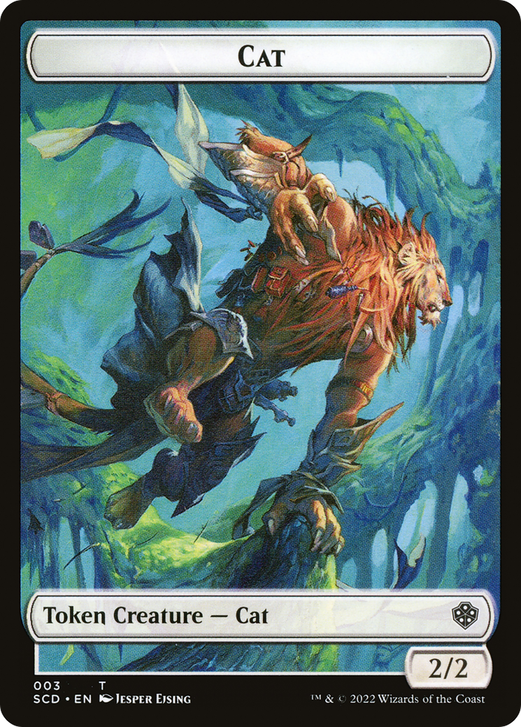 Image of Cat (TSCD-003) - Starter Commander Deck Tokens Foil