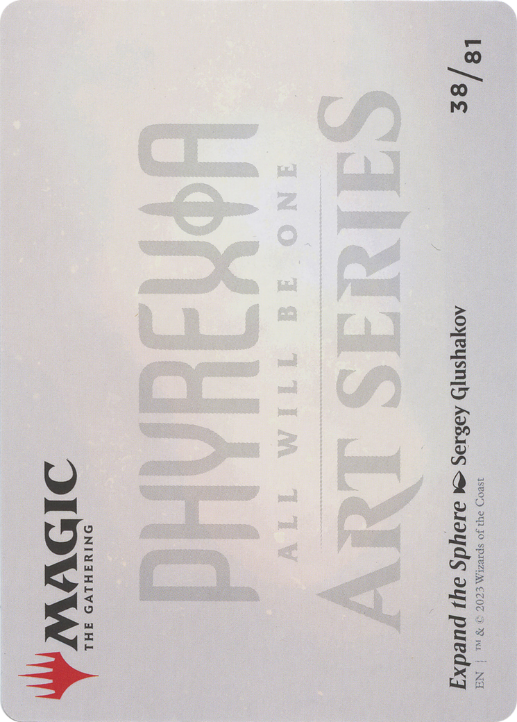 Image of Expand the Sphere // Expand the Sphere (AONE-038) - Phyrexia: All Will Be One Art Series (Borderless)