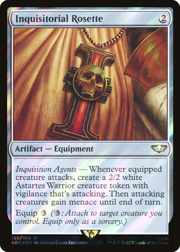 Image of Inquisitorial Rosette (Surge Foil) (40K-159) - Warhammer 40,000 Commander Foil