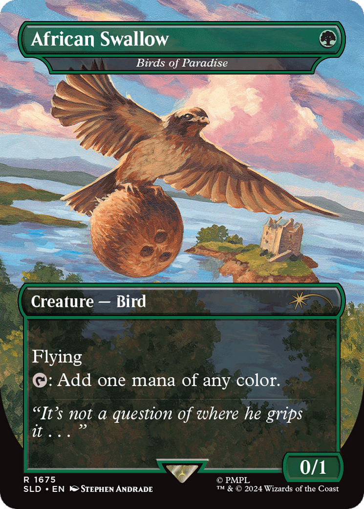 Image of Birds of Paradise // Birds of Paradise (SLD-1675) - Secret Lair Drop / African Swallow (Borderless)