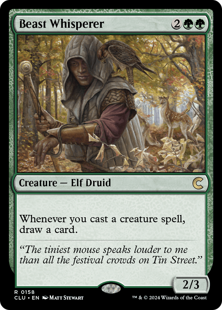 Image of Beast Whisperer (CLU-158) - Ravnica: Clue Edition