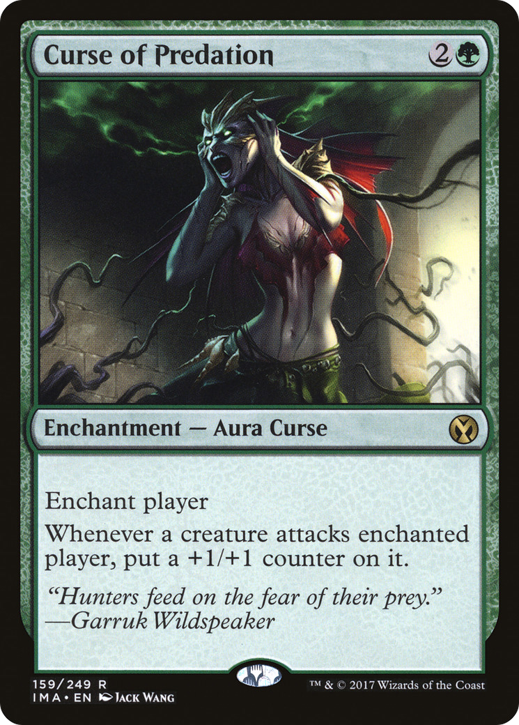 Image of Curse of Predation (IMA-159) - Iconic Masters Foil