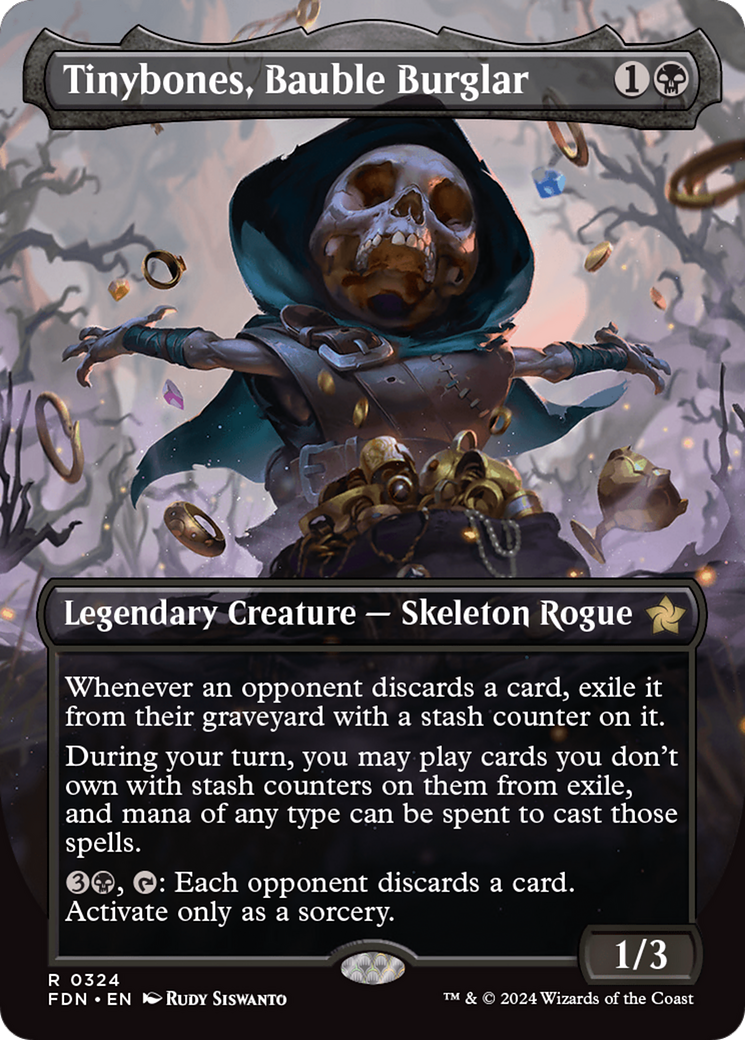 Image of Tinybones, Bauble Burglar (Borderless) (FDN-324) - Foundations (Borderless) Foil