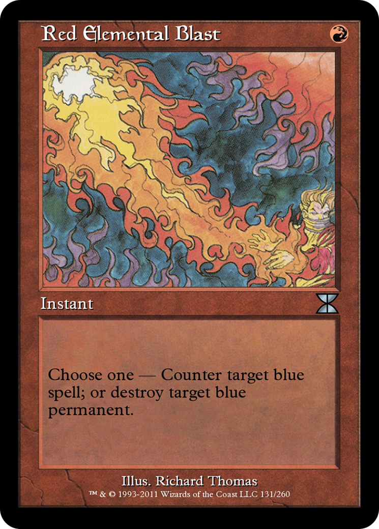 Image of Red Elemental Blast (ME4-131) - Masters Edition IV Foil