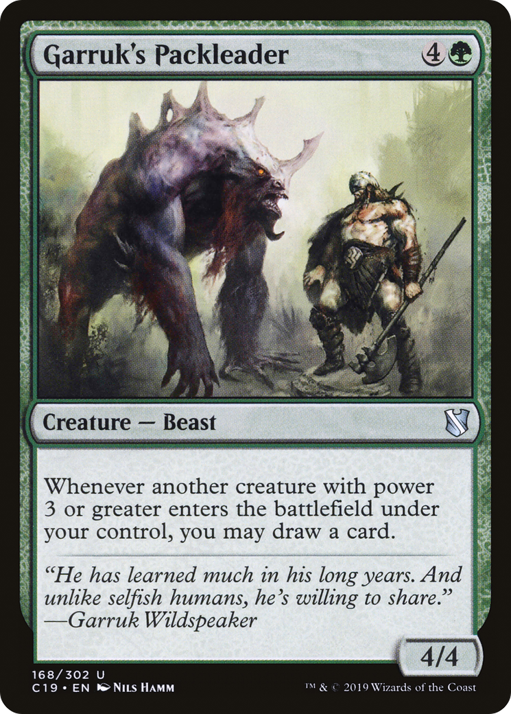Image of Garruk's Packleader (C19-168) - Commander 2019