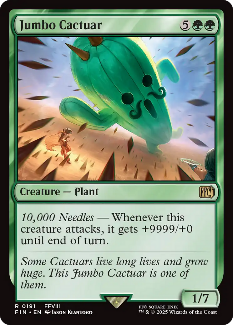 Image of Jumbo Cactuar (FIN-191) - FINAL FANTASY Foil