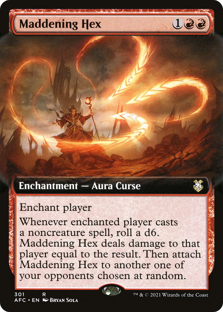Image of Maddening Hex (Extended Art) (AFC-301) - Forgotten Realms Commander: (Extended Art)