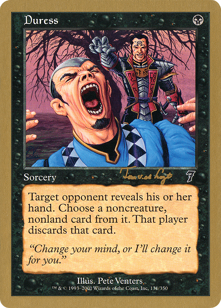 Image of Duress - 2001 Tom van de Logt (7ED) (WCD-) - World Championship Decks 2001