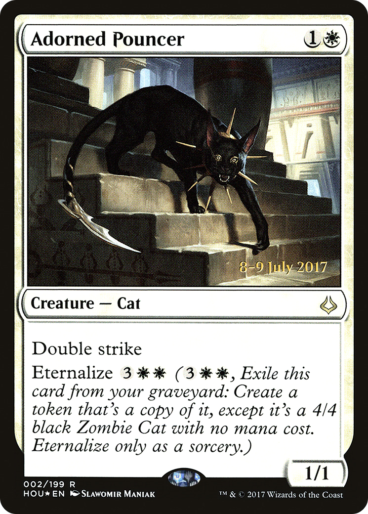 Image of Adorned Pouncer (PRE-002) - Hour of Devastation Promos Foil