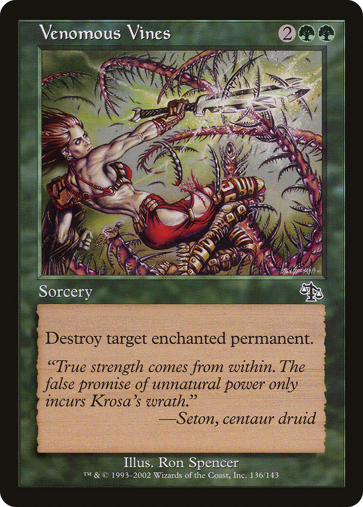 Image of Venomous Vines (JUD-136) - Judgment Foil