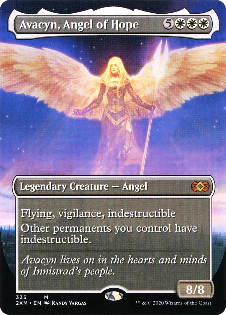 Image of Avacyn, Angel of Hope (Borderless) (2XM-335) - Double Masters (Borderless)