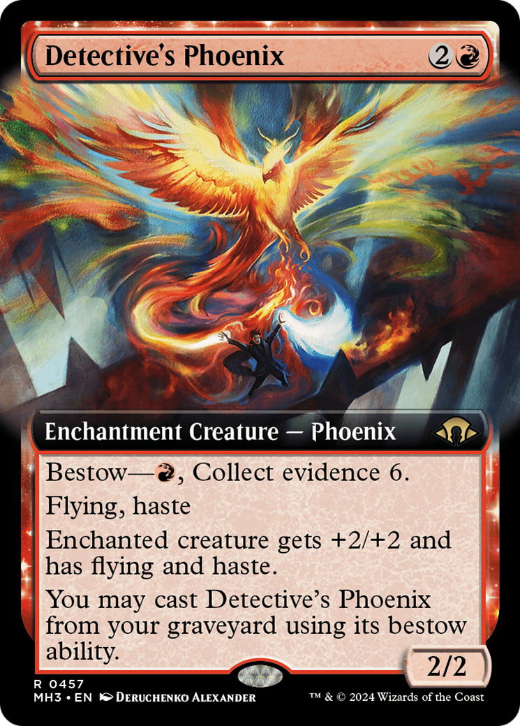 Image of Detective's Phoenix (Extended Art) (MH3-457) - Modern Horizons 3: (Extended Art, enchantment)