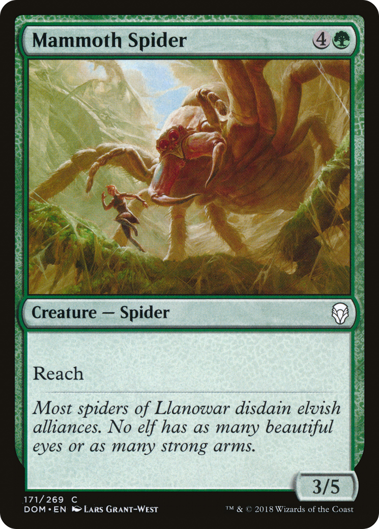 Image of Mammoth Spider (DOM-171) - Dominaria Foil