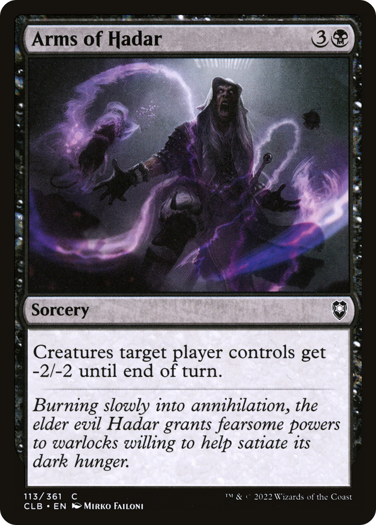Image of Arms of Hadar (CLB-113) - Commander Legends: Battle for Baldur's Gate Foil