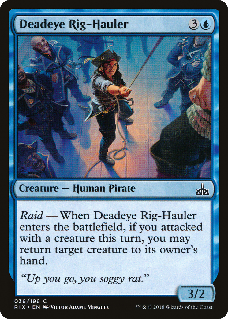 Image of Deadeye Rig-Hauler (RIX-036) - Rivals of Ixalan Foil