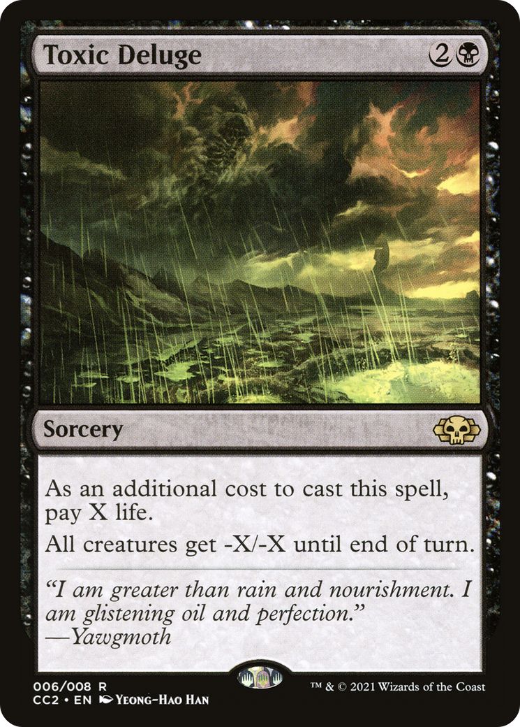 Image of Toxic Deluge (CC2-006) - Commander Collection: Black Foil