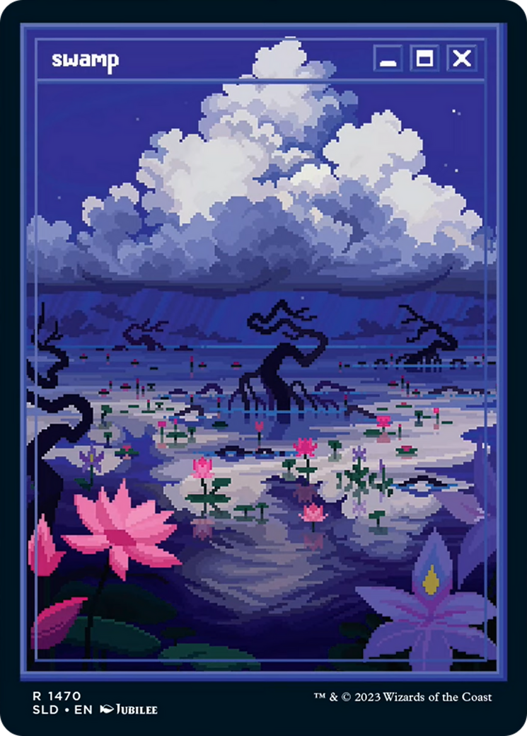 Image of Swamp (1470) (SLD-1470) - Secret Lair Drop Foil