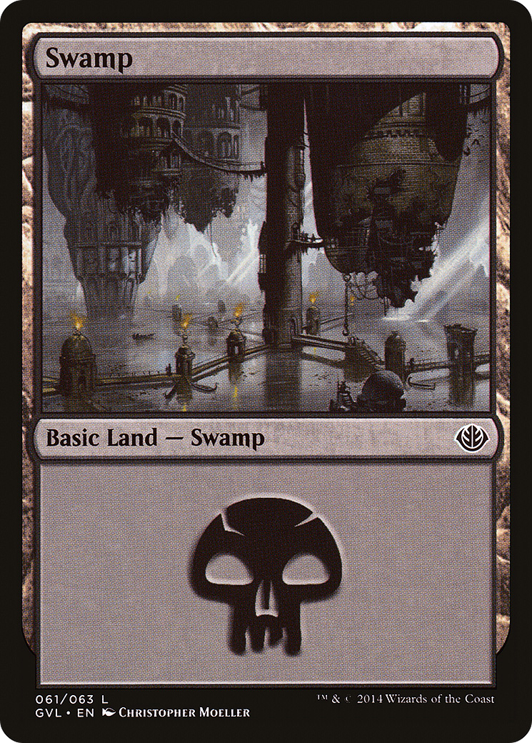 Image of Swamp (61) (Garruk vs Liliana) (DD3-061) - Duel Decks Anthology: Garruk vs. Liliana