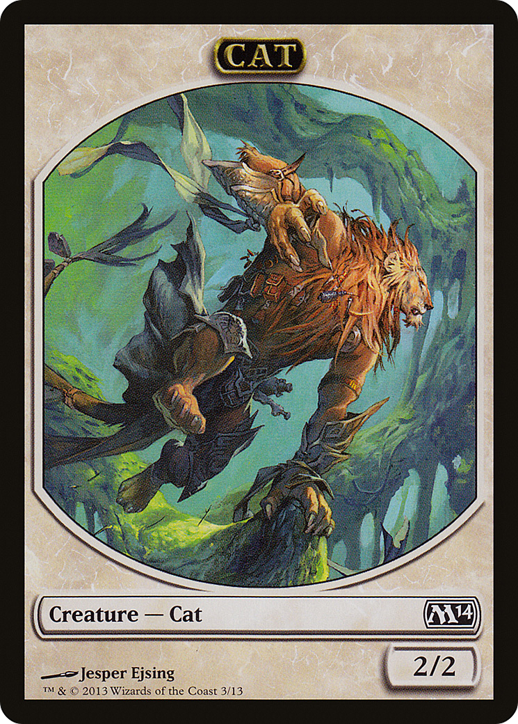Image of Cat Token (M14-003) - Magic 2014 Tokens