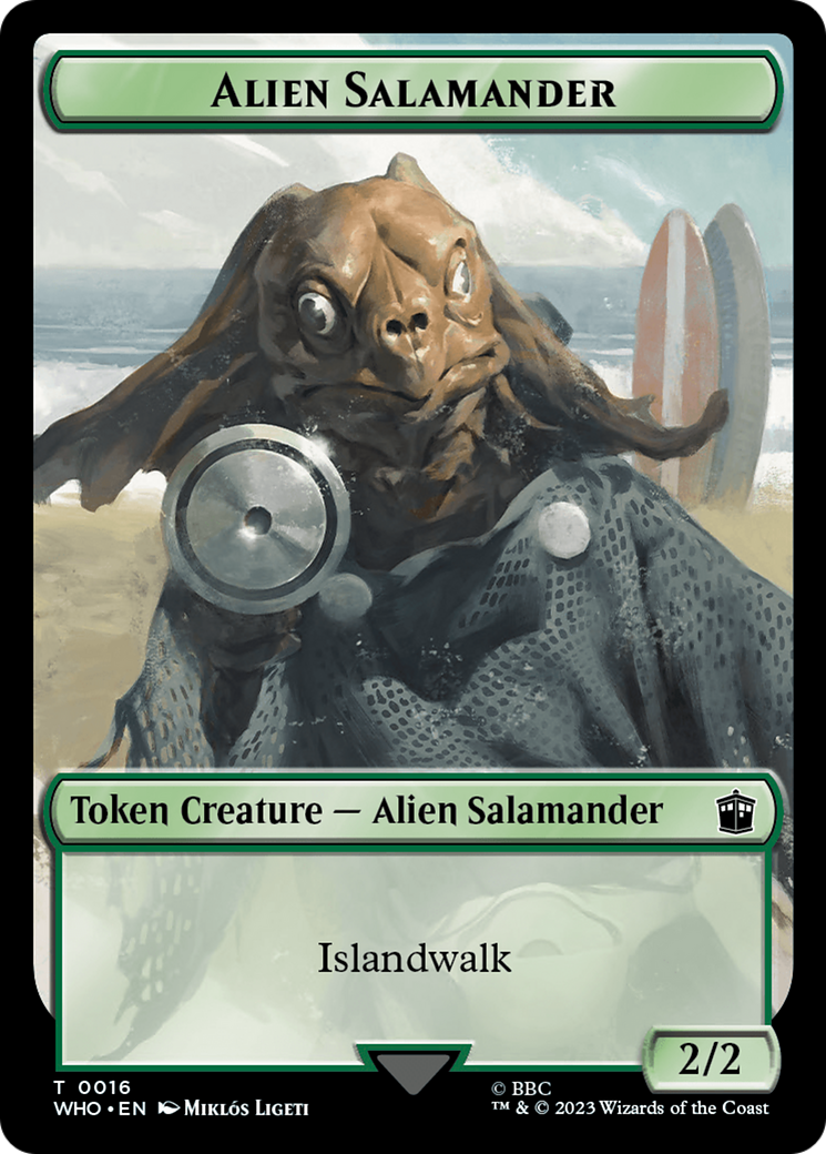 Image of Alien Salamander (TWHO-016) - Doctor Who Tokens Foil