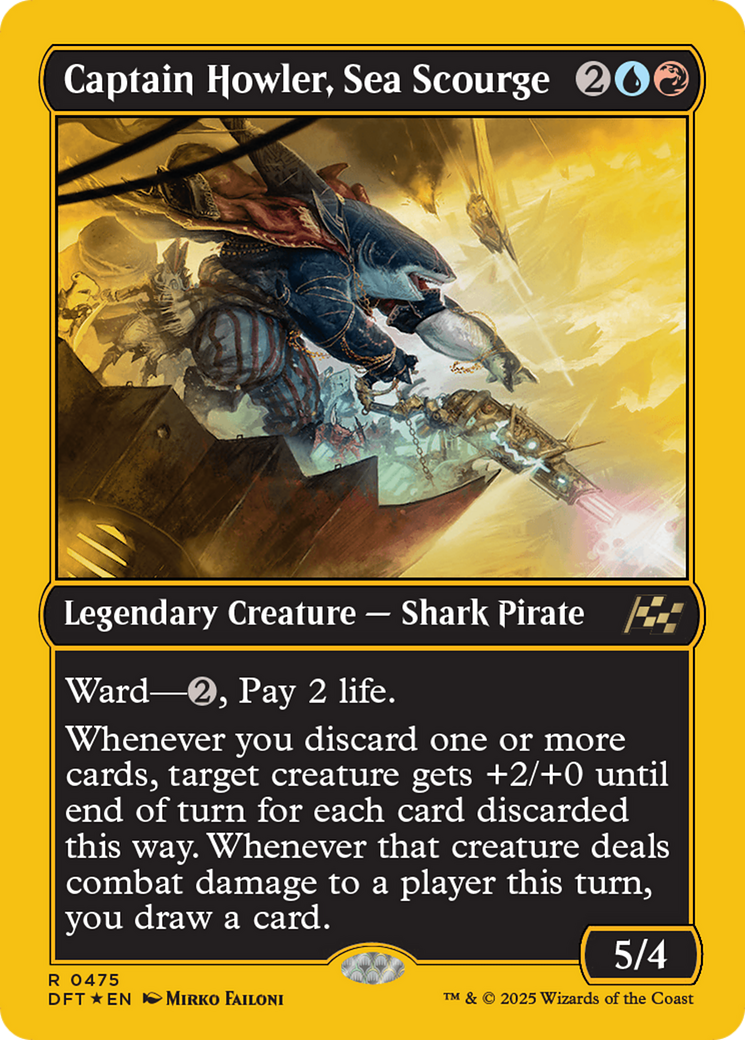 Image of Captain Howler, Sea Scourge (First-Place Foil) (DFT-475) - Aetherdrift Foil