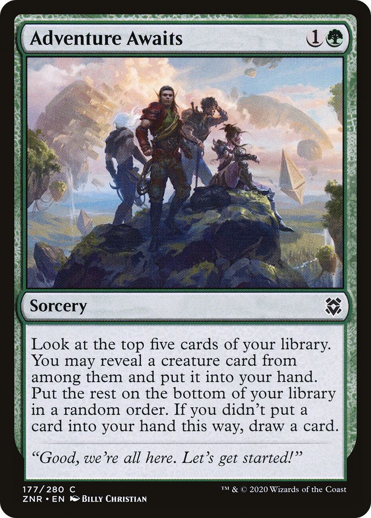 Image of Adventure Awaits (ZNR-177) - Zendikar Rising Foil