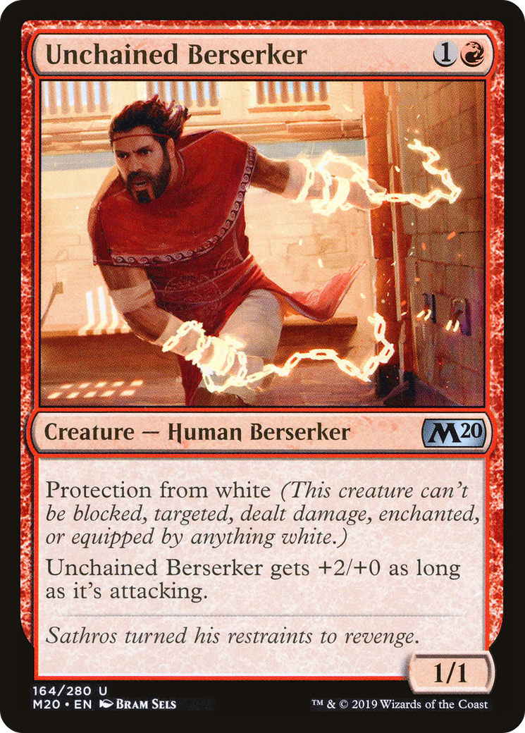 Image of Unchained Berserker (M20-164) - Core Set 2020 Foil
