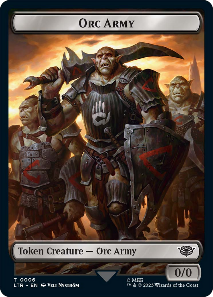 Image of Orc Army (TLTR-006) - Tales of Middle-earth Tokens Foil
