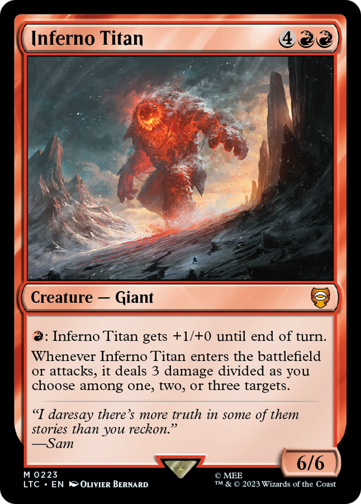 Image of Inferno Titan (LTC-223) - Tales of Middle-earth Commander