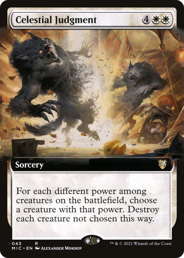 Image of Celestial Judgment (Extended Art) (MIC-043) - Midnight Hunt Commander: (Extended Art)