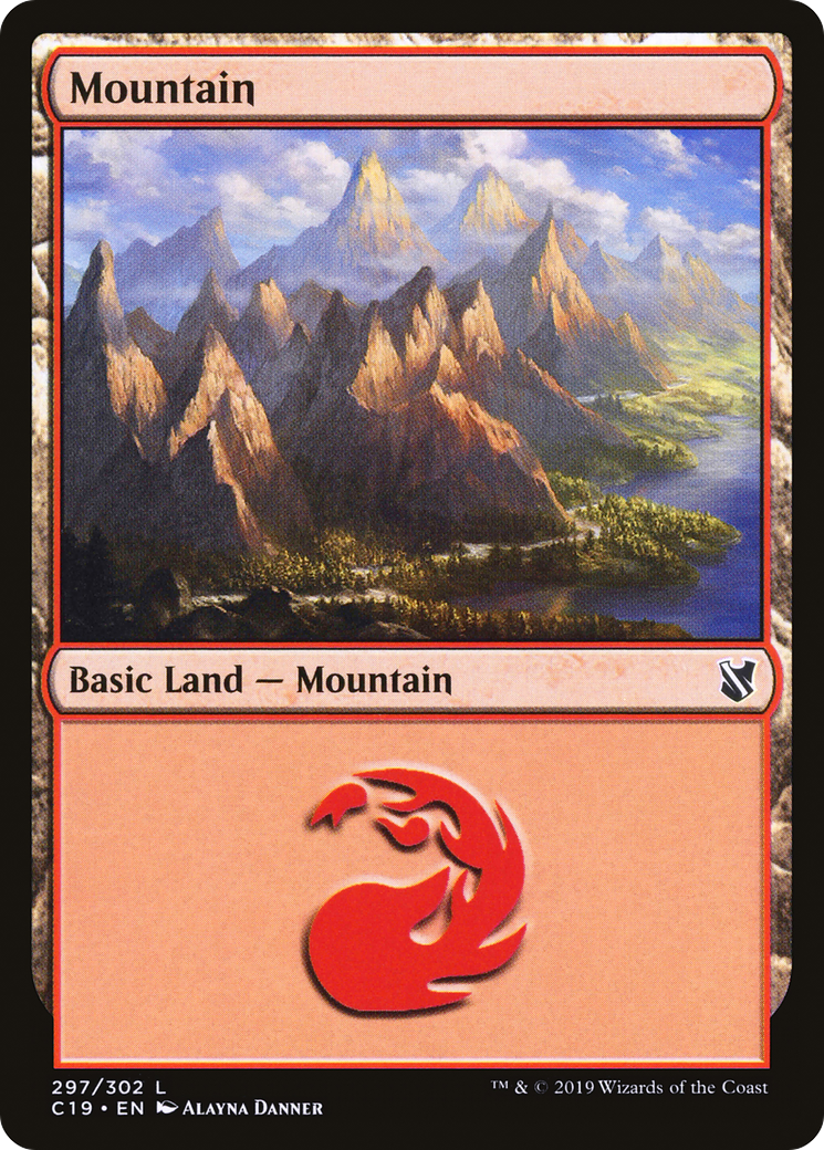 Image of Mountain (297) (C19-297) - Commander 2019