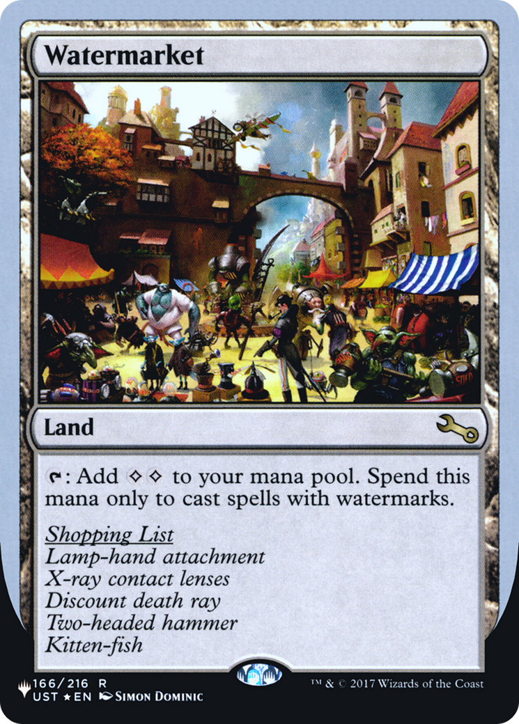 Image of Watermarket (LIST-166/216) - The List (Unfinity Foil Edition) Foil