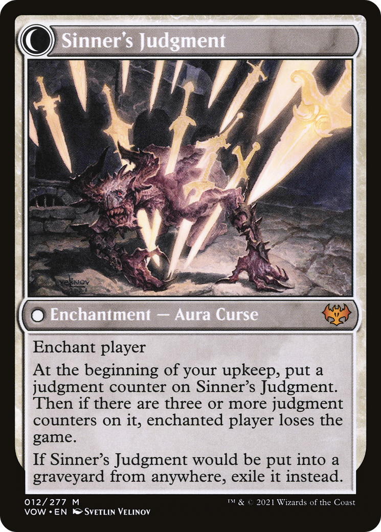 Image of Faithbound Judge (VOW-012) - Innistrad: Crimson Vow: (Double Faced Transform) Foil