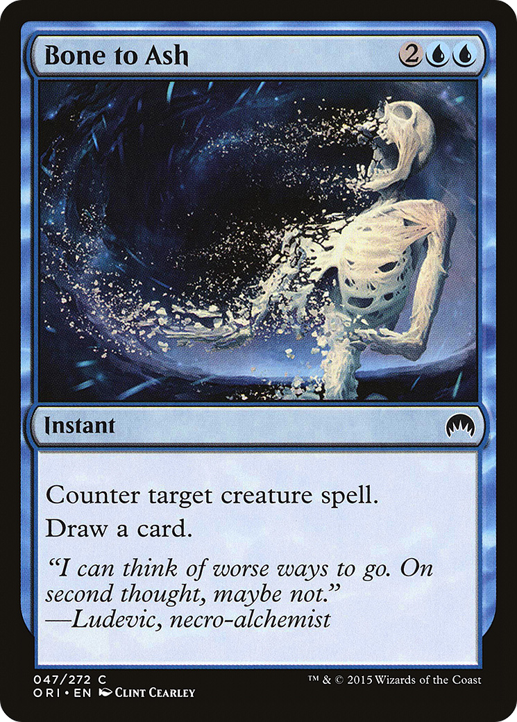 Image of Bone to Ash (ORI-047) - Magic Origins Foil