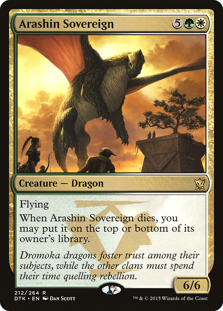 Image of Arashin Sovereign (DTK-212) - Dragons of Tarkir