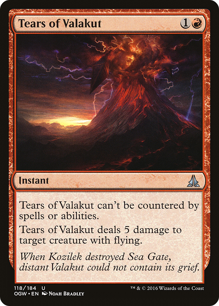Image of Tears of Valakut (OGW-118) - Oath of the Gatewatch