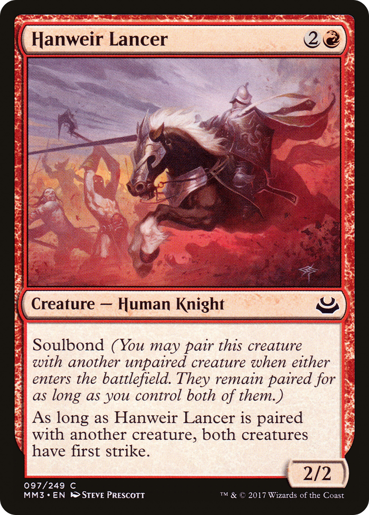 Image of Hanweir Lancer (MM3-097) - Modern Masters 2017