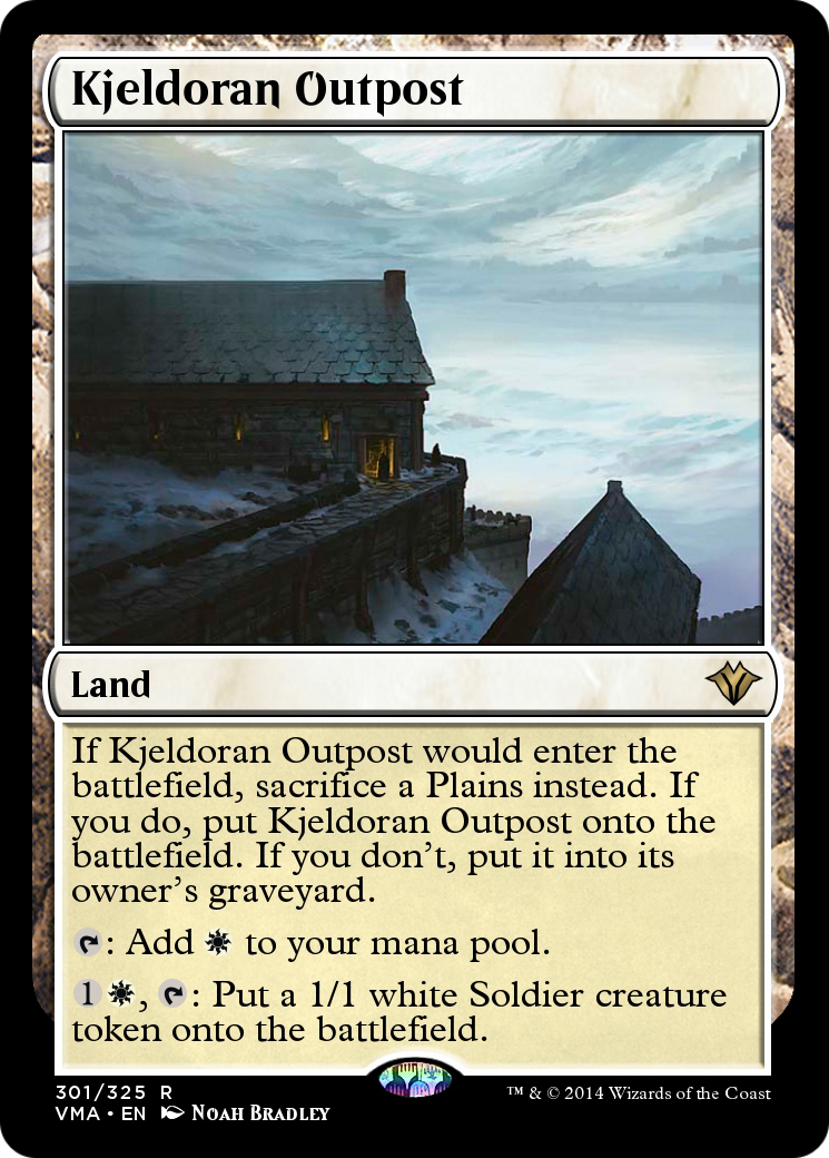 Image of Kjeldoran Outpost (VMA-301) - Vintage Masters Foil
