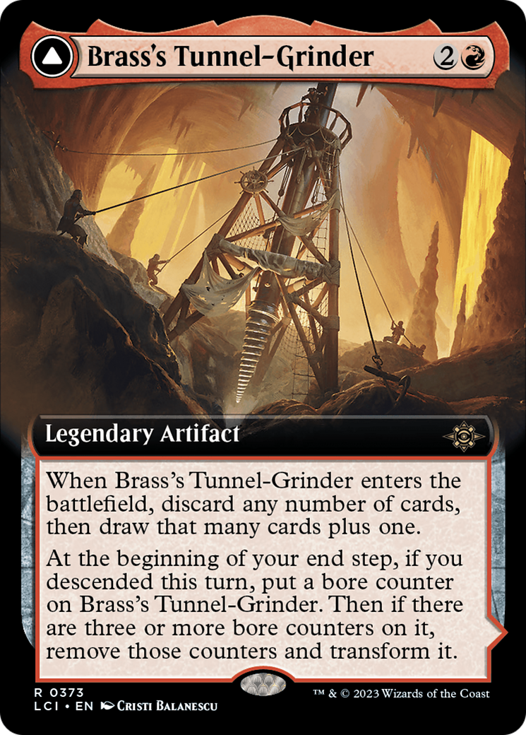 Image of Brass's Tunnel-Grinder (Extended Art) (LCI-373) - The Lost Caverns of Ixalan: (Extended Art) Foil
