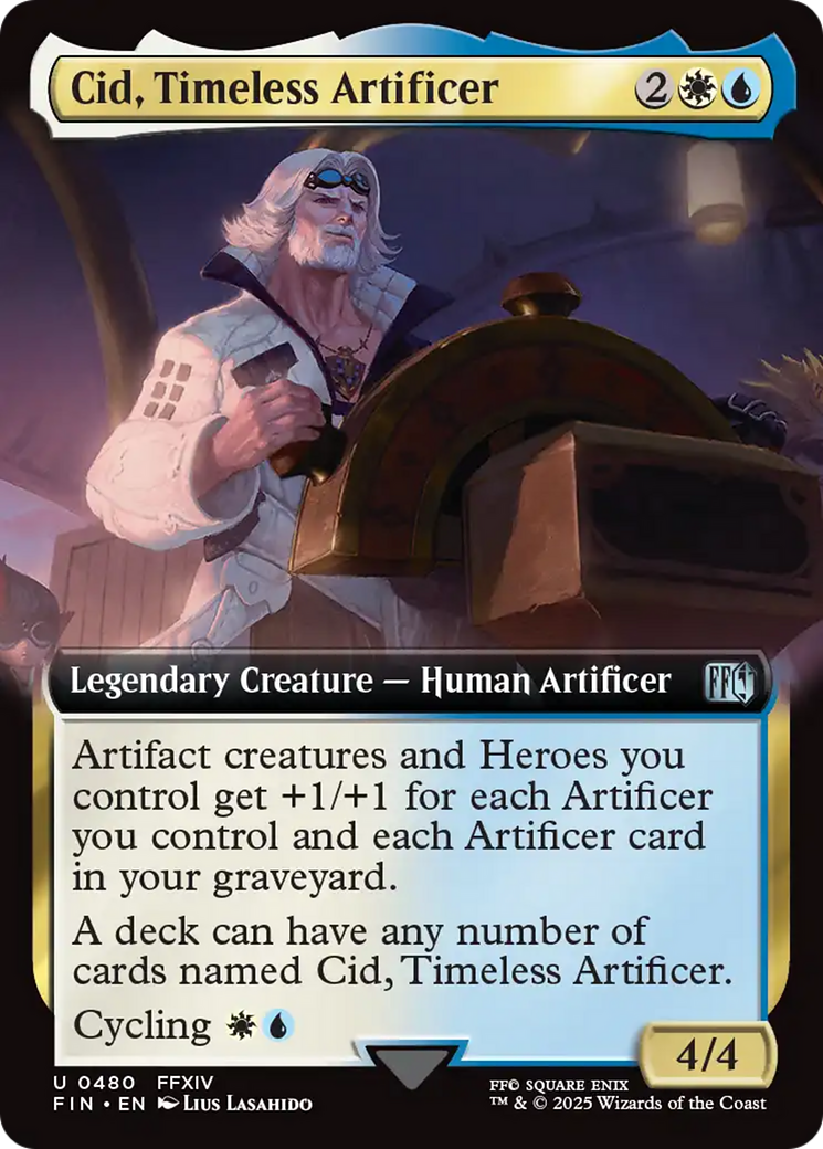 Image of Cid, Timeless Artificer (Extended Art) (FIN-480) - FINAL FANTASY: (Extended Art)