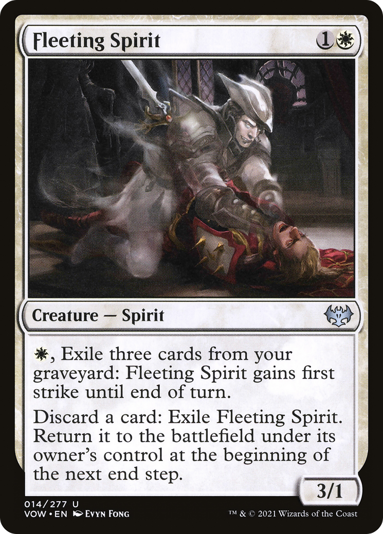 Image of Fleeting Spirit (VOW-014) - Innistrad: Crimson Vow Foil