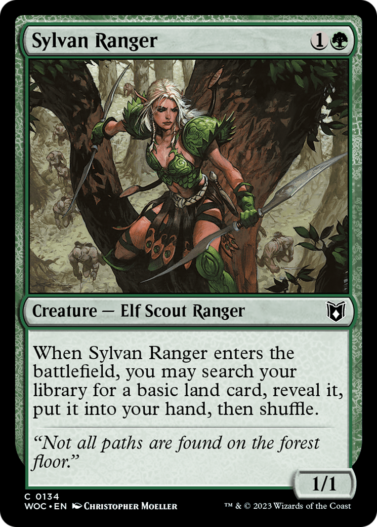 Image of Sylvan Ranger (WOC-134) - Wilds of Eldraine Commander
