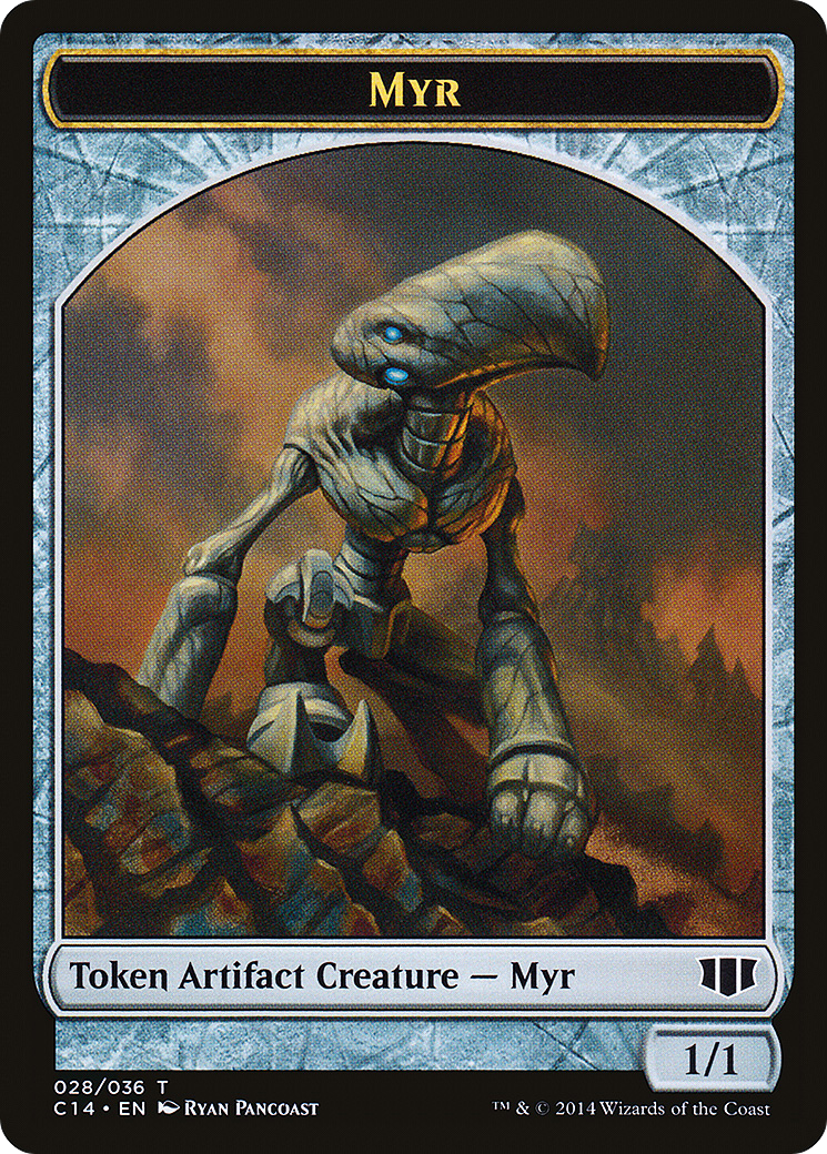 Image of Myr // Pentavite Double-sided Token (C14-028) - Commander 2014 Tokens