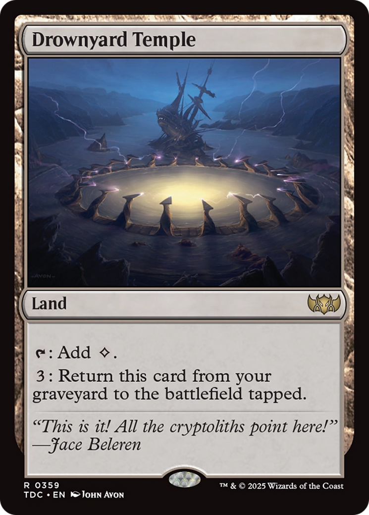 Image of Drownyard Temple (TDC-359) - Commander: Tarkir: Dragonstorm