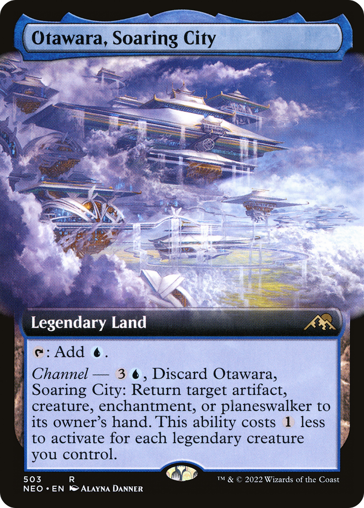 Image of Otawara, Soaring City (Extended Art) (NEO-503) - Kamigawa: Neon Dynasty: (Extended Art)