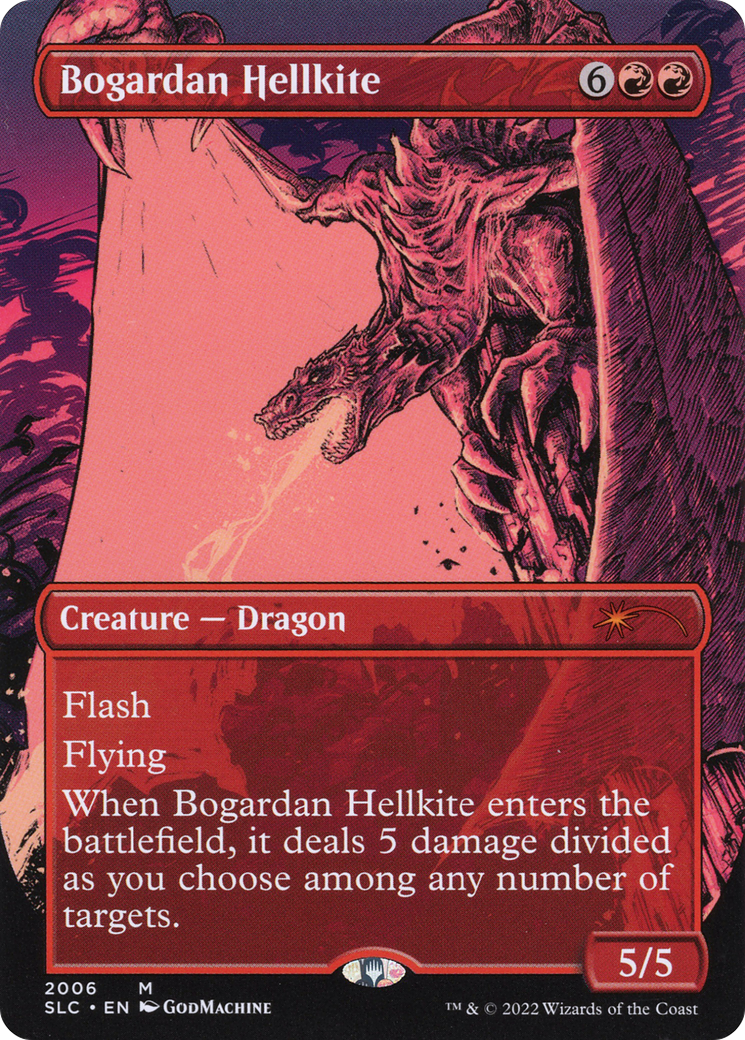 Image of Bogardan Hellkite (SLC-2006) - Secret Lair Countdown Kit (Borderless) Foil