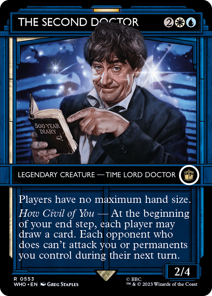 Image of The Second Doctor (Showcase) (WHO-553) - Doctor Who: (Showcase) (Borderless)