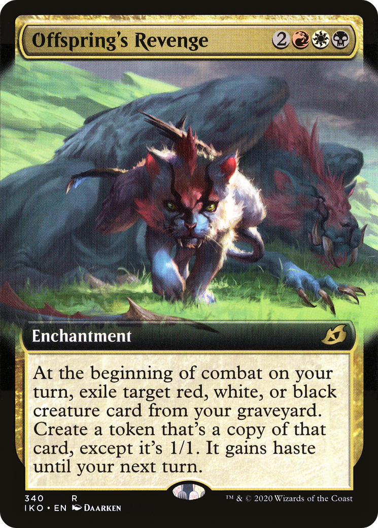 Image of Offspring's Revenge (Extended Art) (IKO-340) - Ikoria: Lair of Behemoths: (Extended Art) Foil