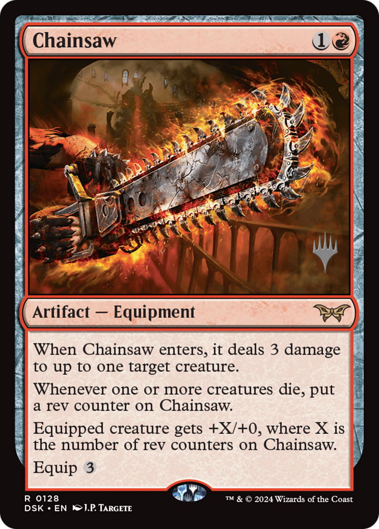 Image of Chainsaw (PPDSK-128) - Duskmourn: House of Horror Promos Foil