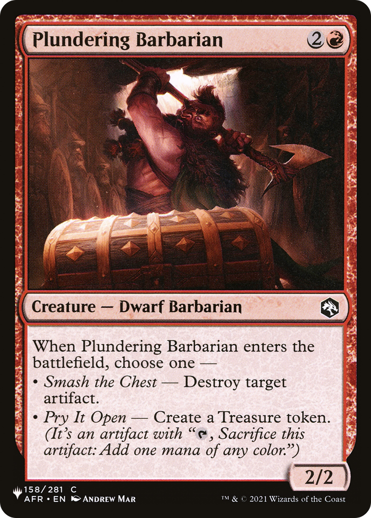 Image of Plundering Barbarian (LIST-AFR-158) - The List